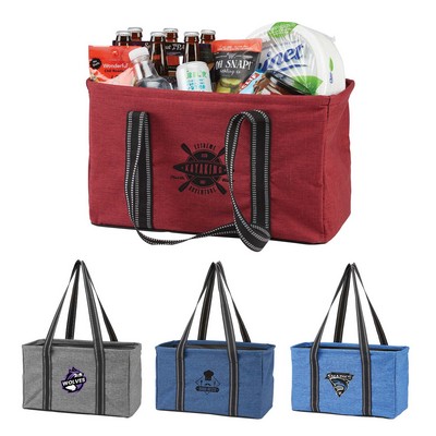 Junior Utility Tote Bag- Shopping-Grocery-Organizer (Heather-4 Colors) A Nurses Week Favorite